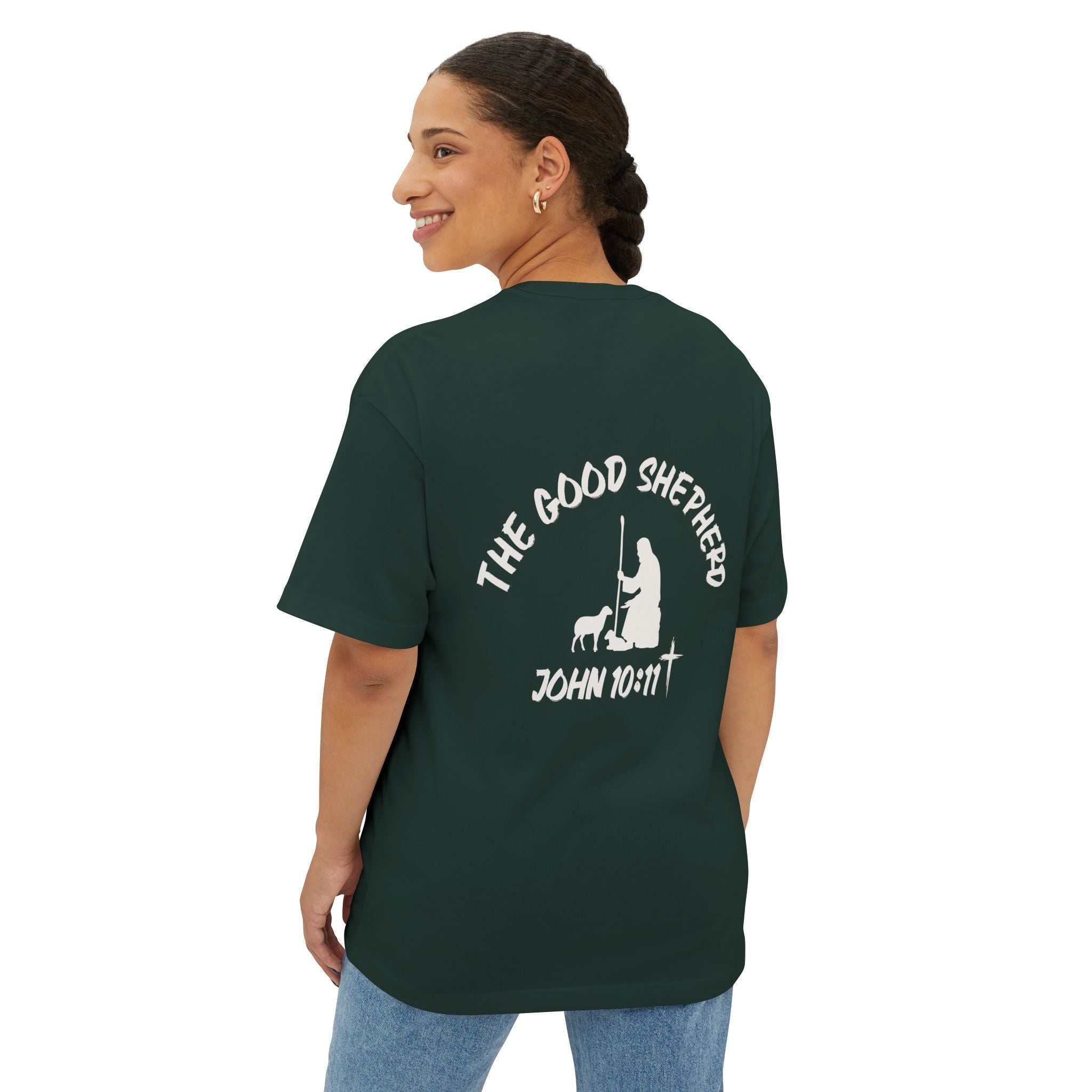 John 10:11 | The Good Shepherd Oversized Boxy Tee