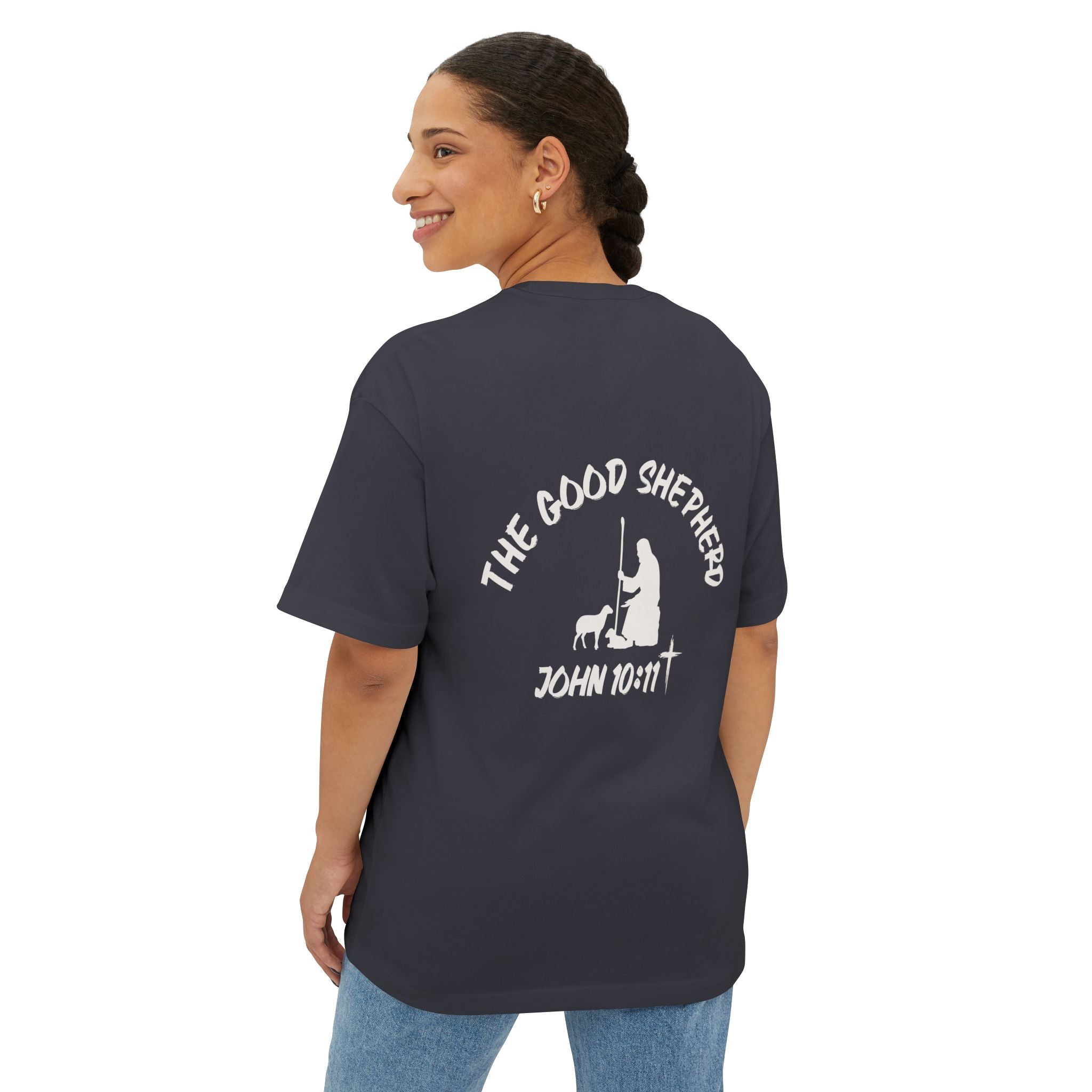 John 10:11 | The Good Shepherd Oversized Boxy Tee