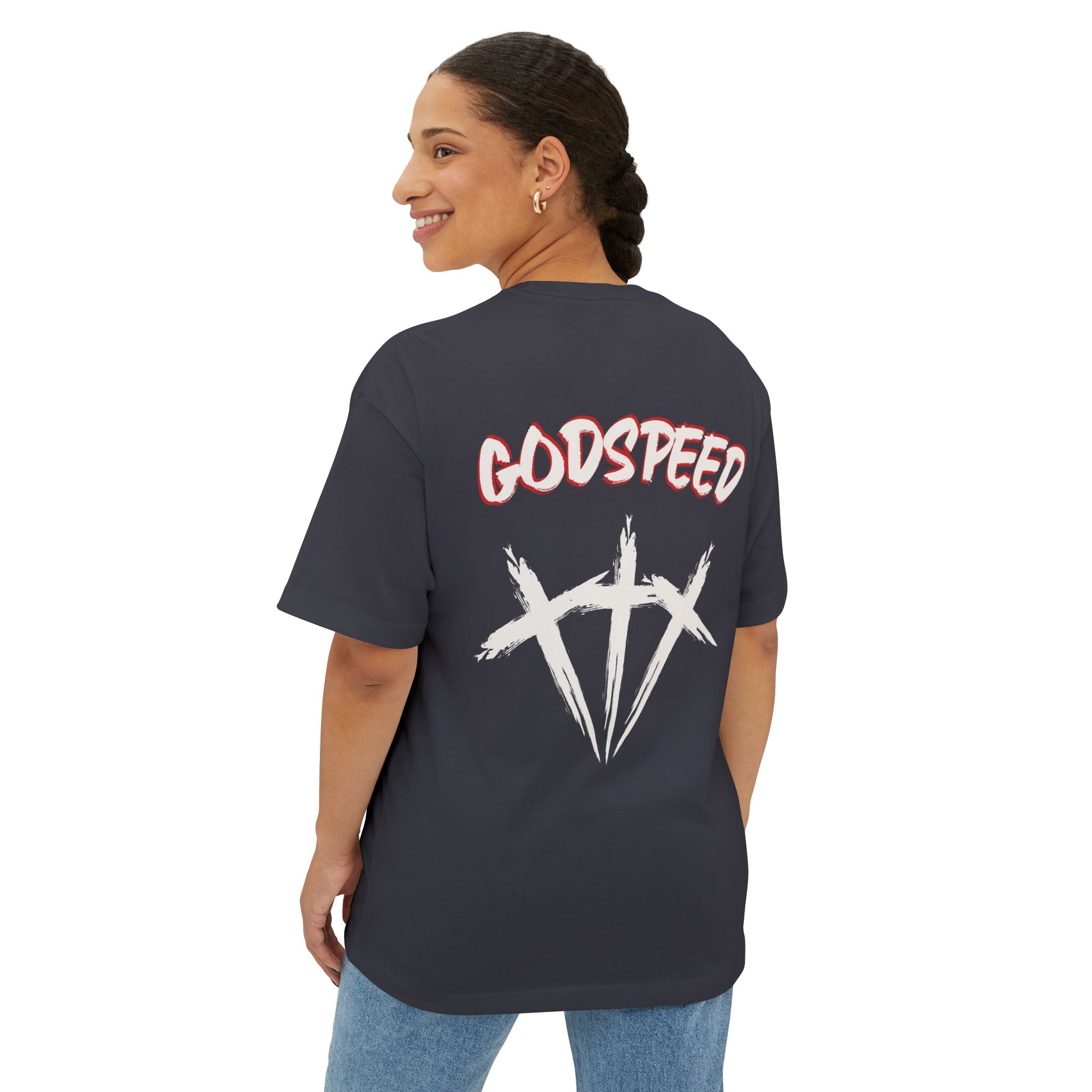 Psalm 121:8 | Godspeed Oversized Boxy Tee