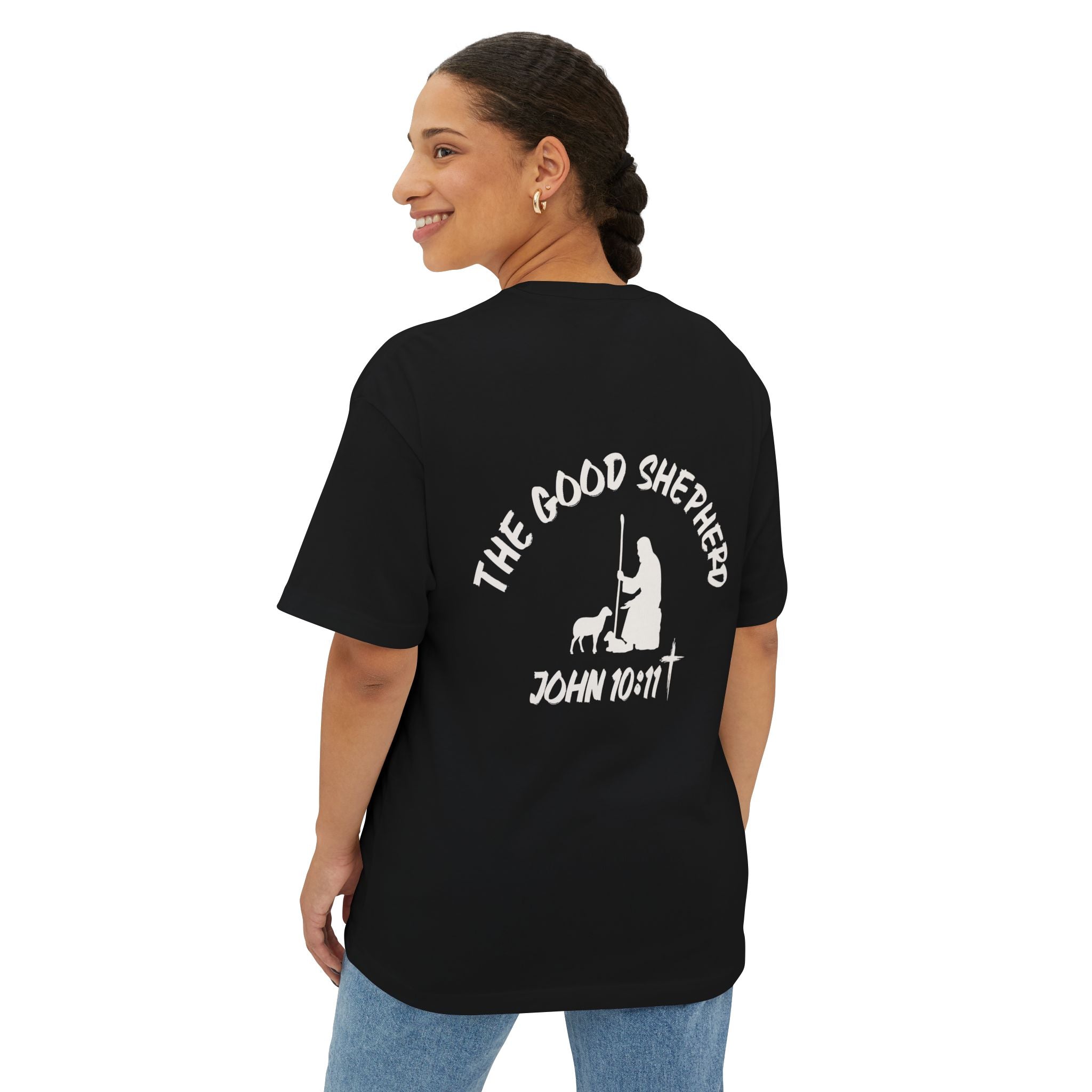 John 10:11 | The Good Shepherd Oversized Boxy Tee
