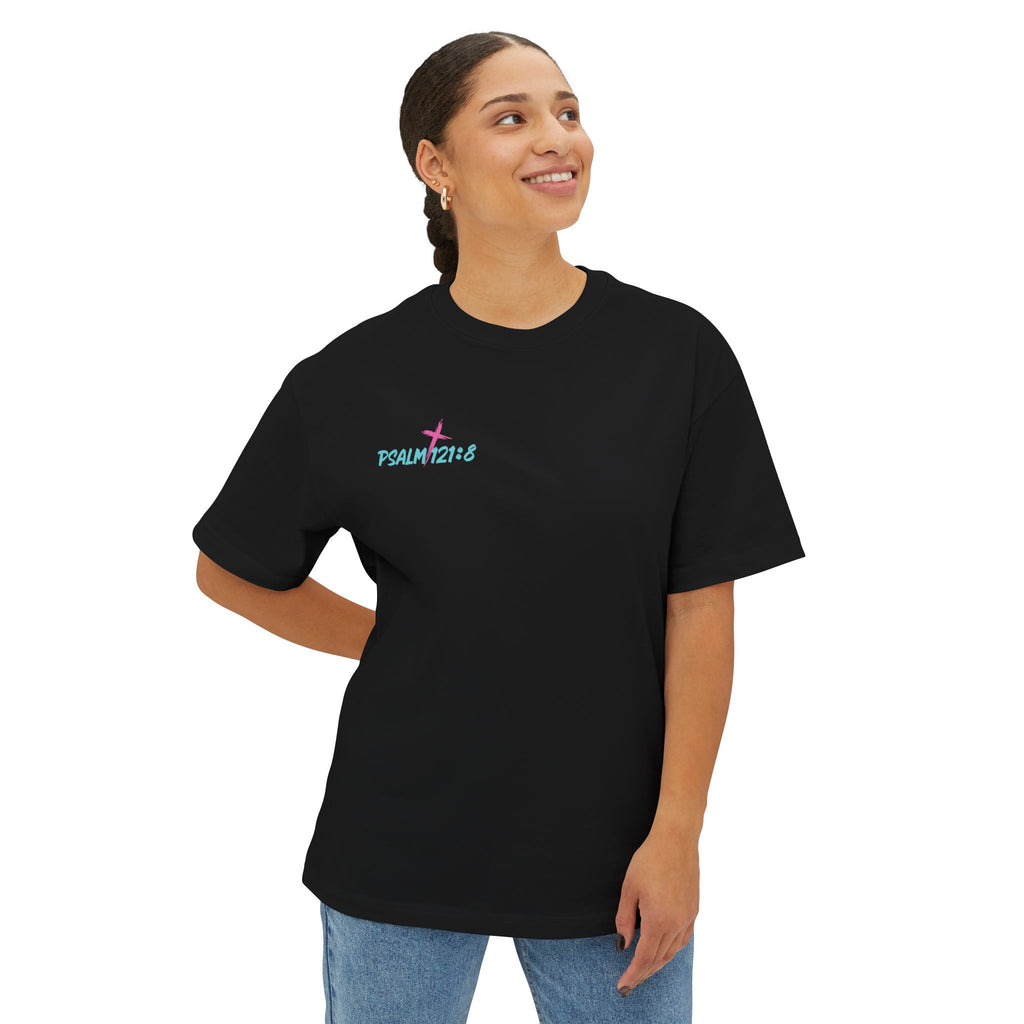 Psalm 121:8 | Godspeed Oversized Boxy Tee