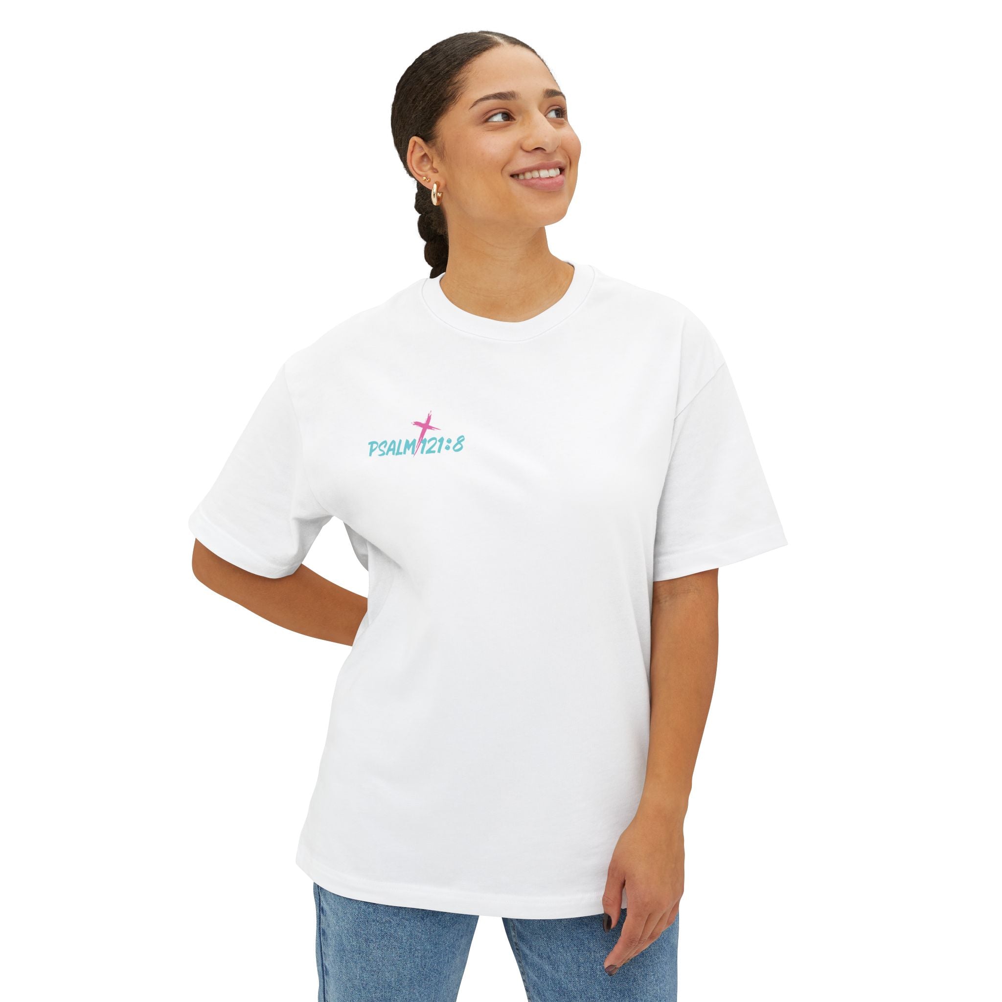 Psalm 121:8 | Godspeed Oversized Boxy Tee